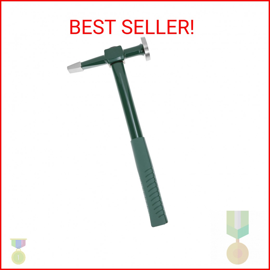 QWORK Sheet Metal Hammer, Auto Body Planishing Hammer for Car Dent Repair, 11.8″