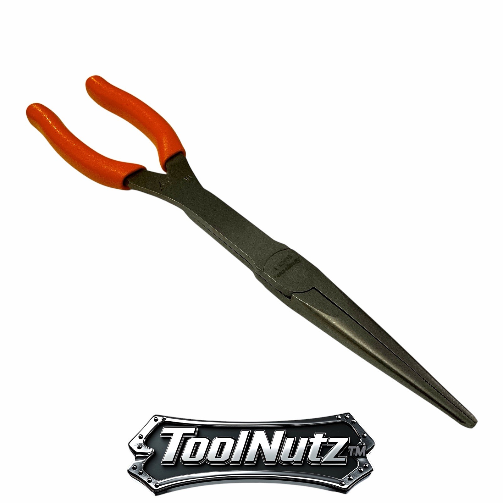Snap-on Tools NEW 911ACFO 11″in. ORANGE Soft Grip Rounded Jaw Needle Nose Pliers
