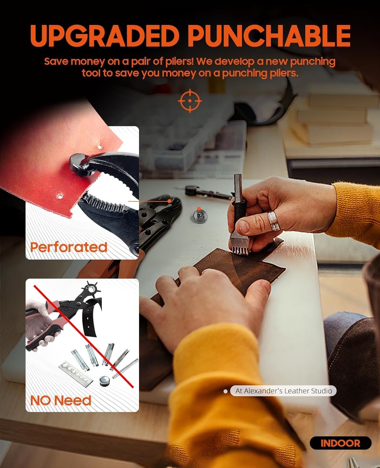 Heavy Duty Snap Fastener Tool with 100 Sets of Colorful Canvas Snaps