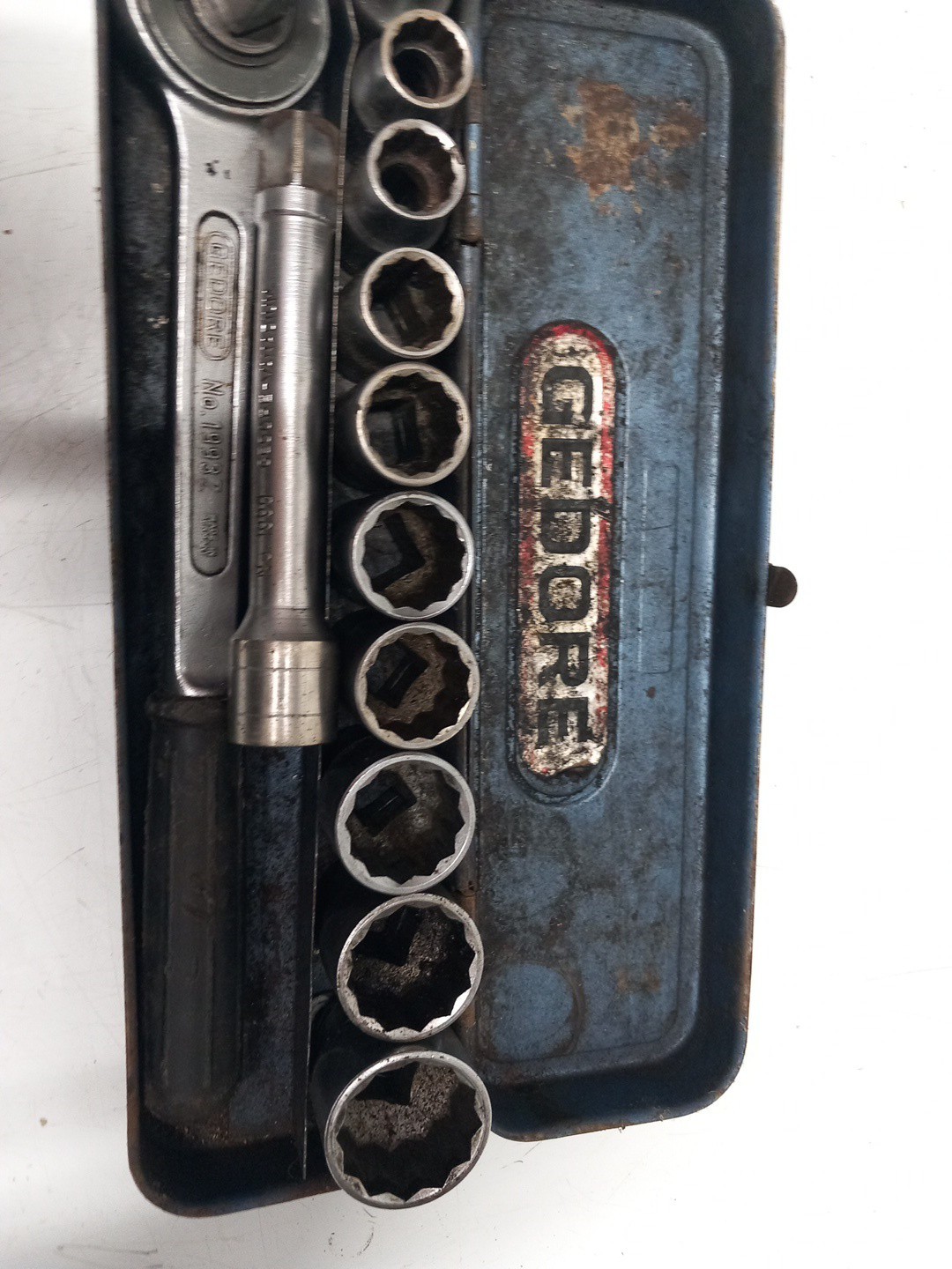 Vintage GEDORE No 1993Z- 1/2″ Drive -tool Set