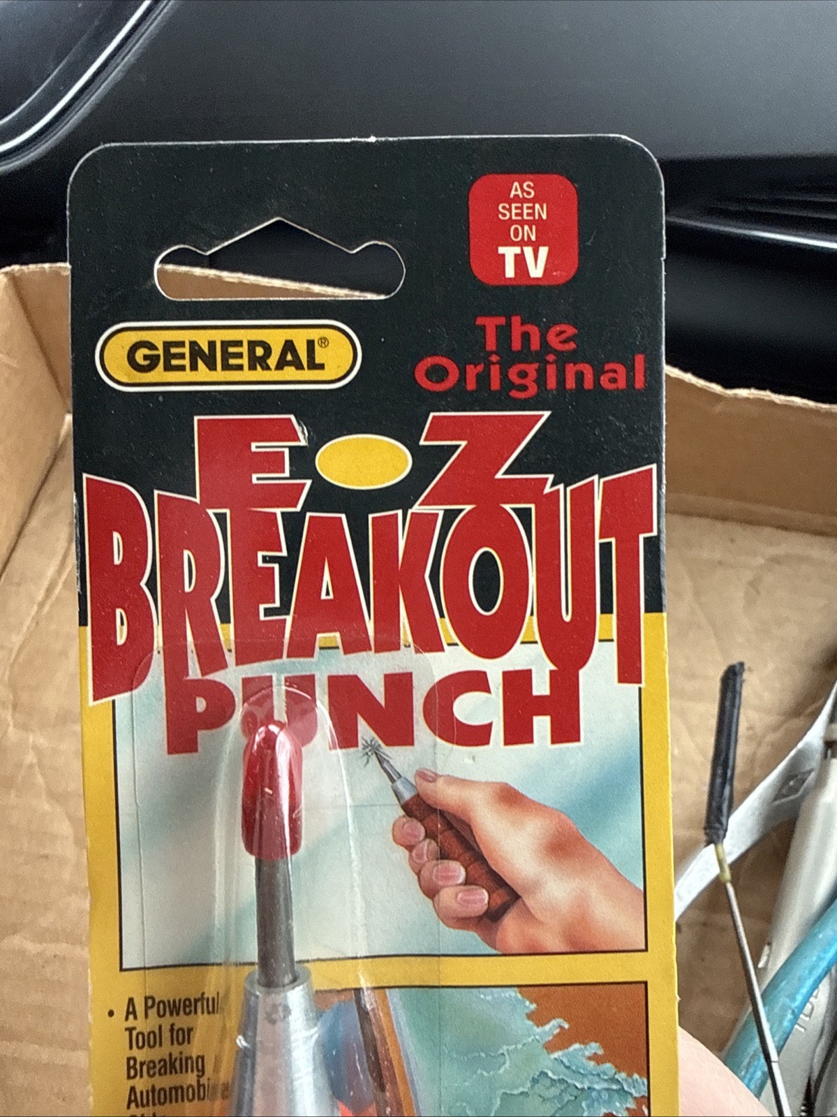 The Original E-Z Breakout Punch Automobile Tool Point Push Pop New In Pkg.