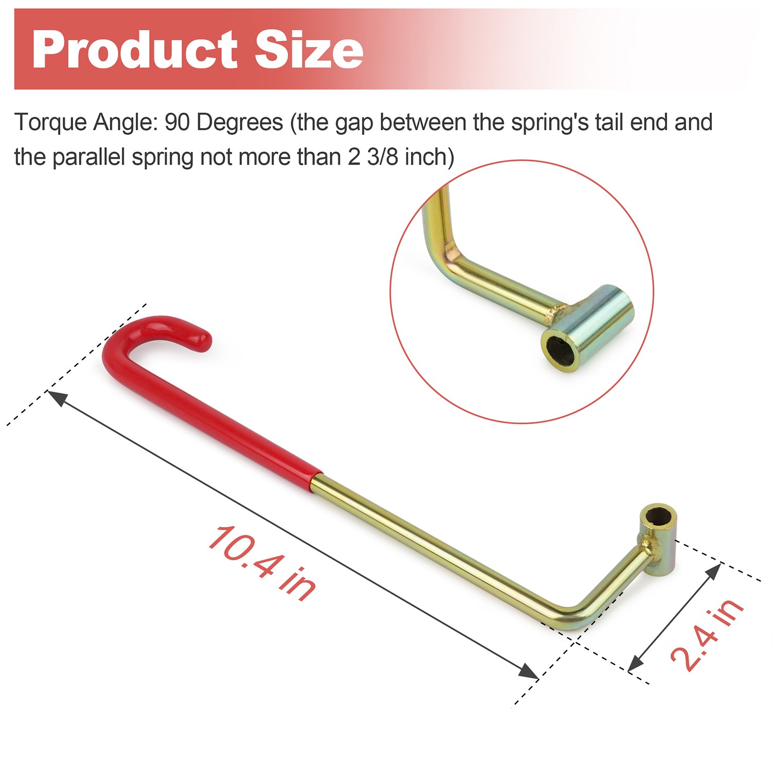 07AAZ-S0KA100 Trunk Lid Spring Tool 90°For Honda Civic Sedan 4-Door 2013-2015