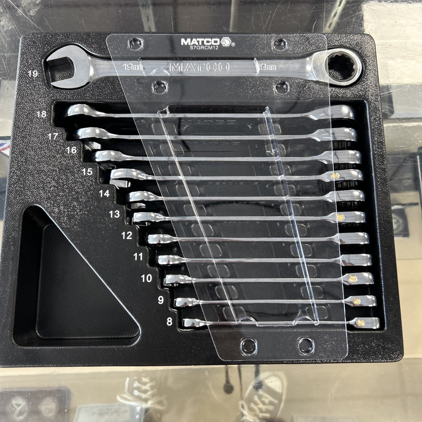 Matco Tools 12 Metric 72 Tooth Combo Ratcheting Wrench Set S7GRCM12
