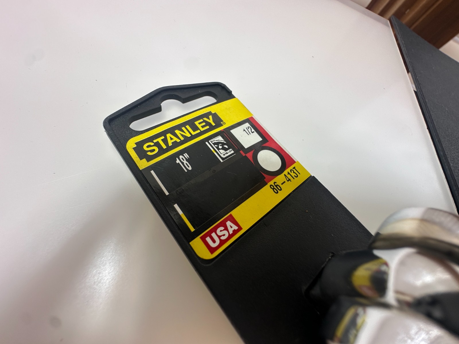 🇺🇸 NEW Stanley Tools USA 1/2″ Drive 16″ Chrome Knurled Breaker Bar, 86-413 NOS