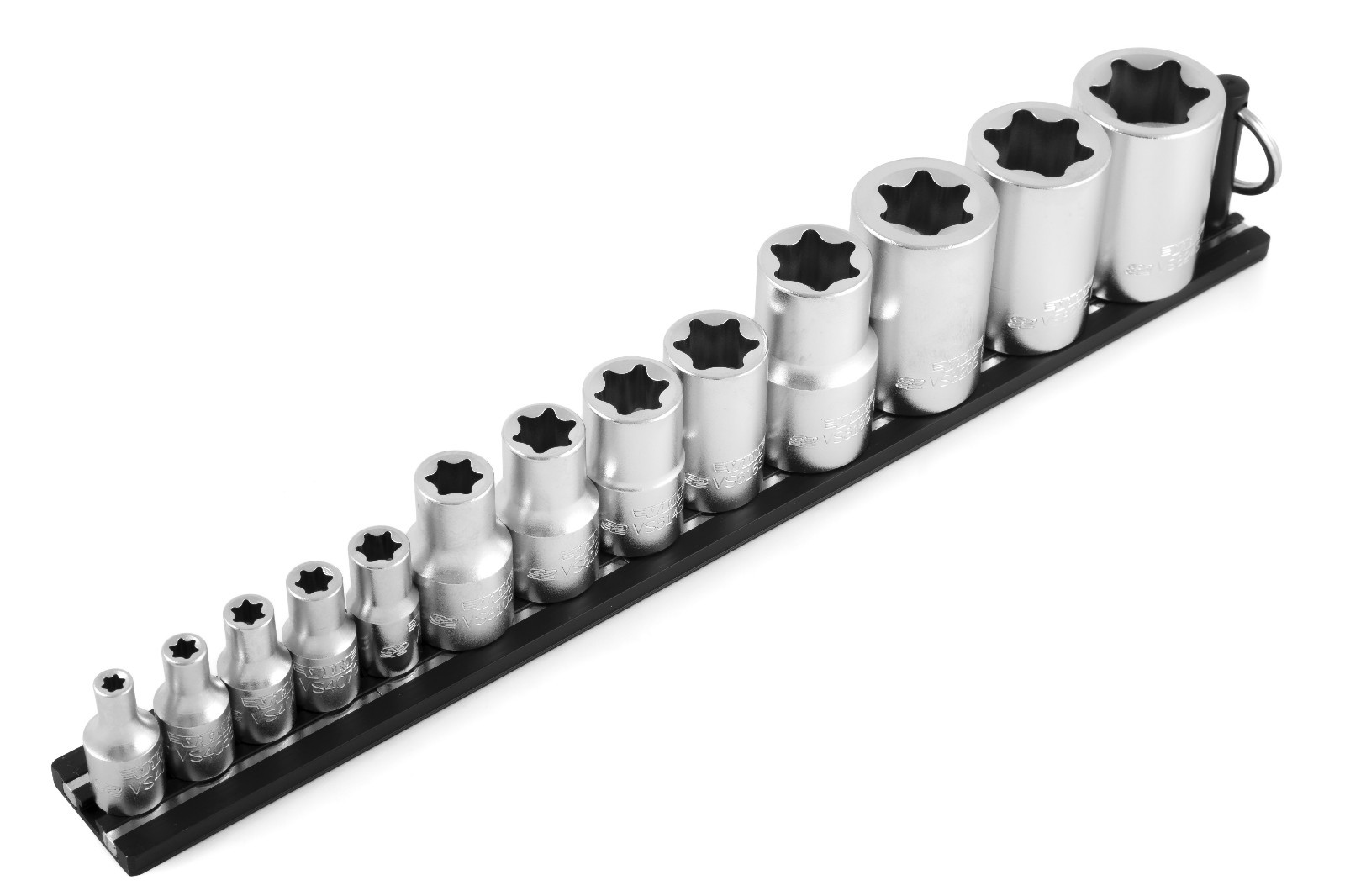External Torx Socket Set – 13 Piece E4 – E24 – VIM TMS-ETORX – Inverted