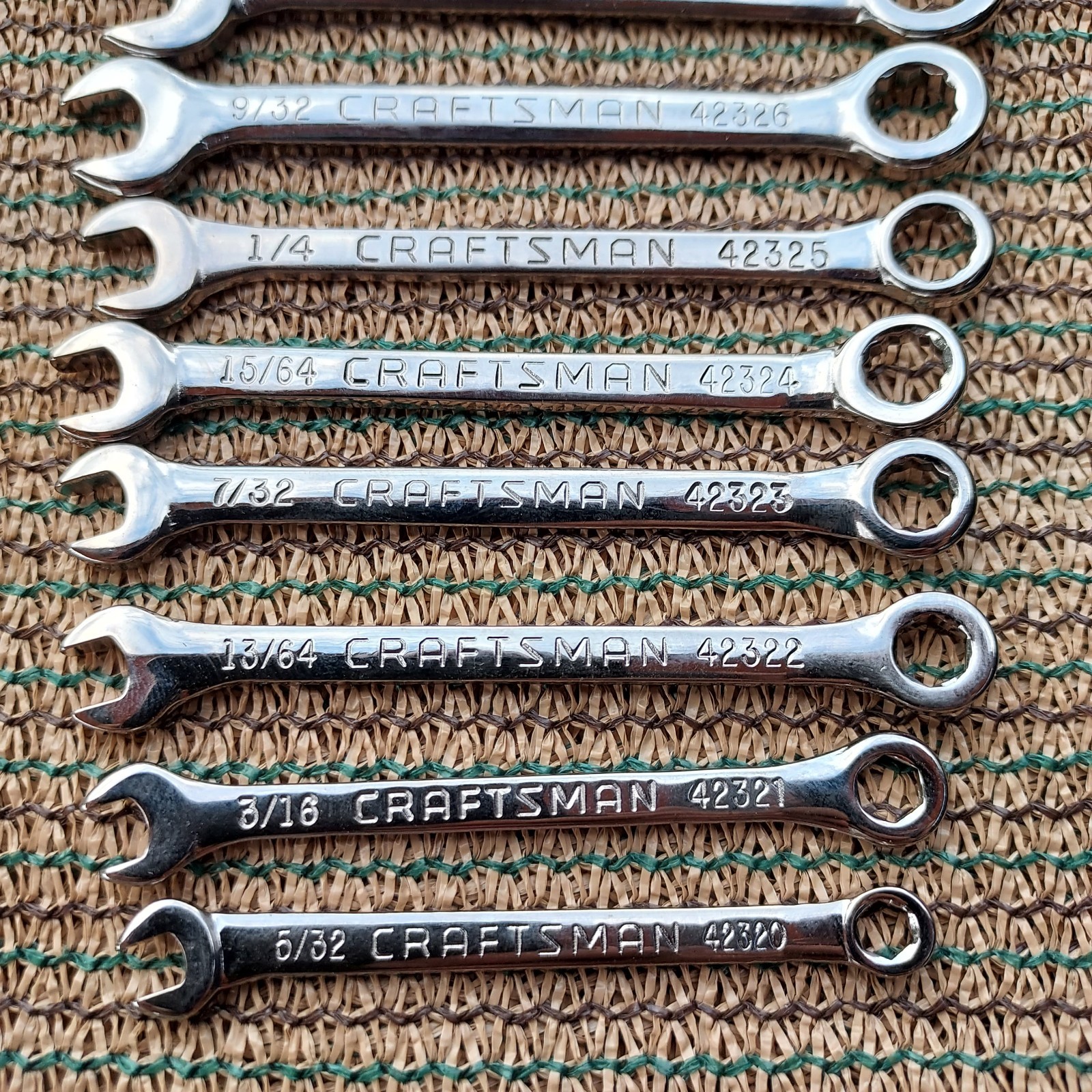 Craftsman Usa Ignition Wrench Sets 36pcs Metric & SAE Combination & Open/Angled