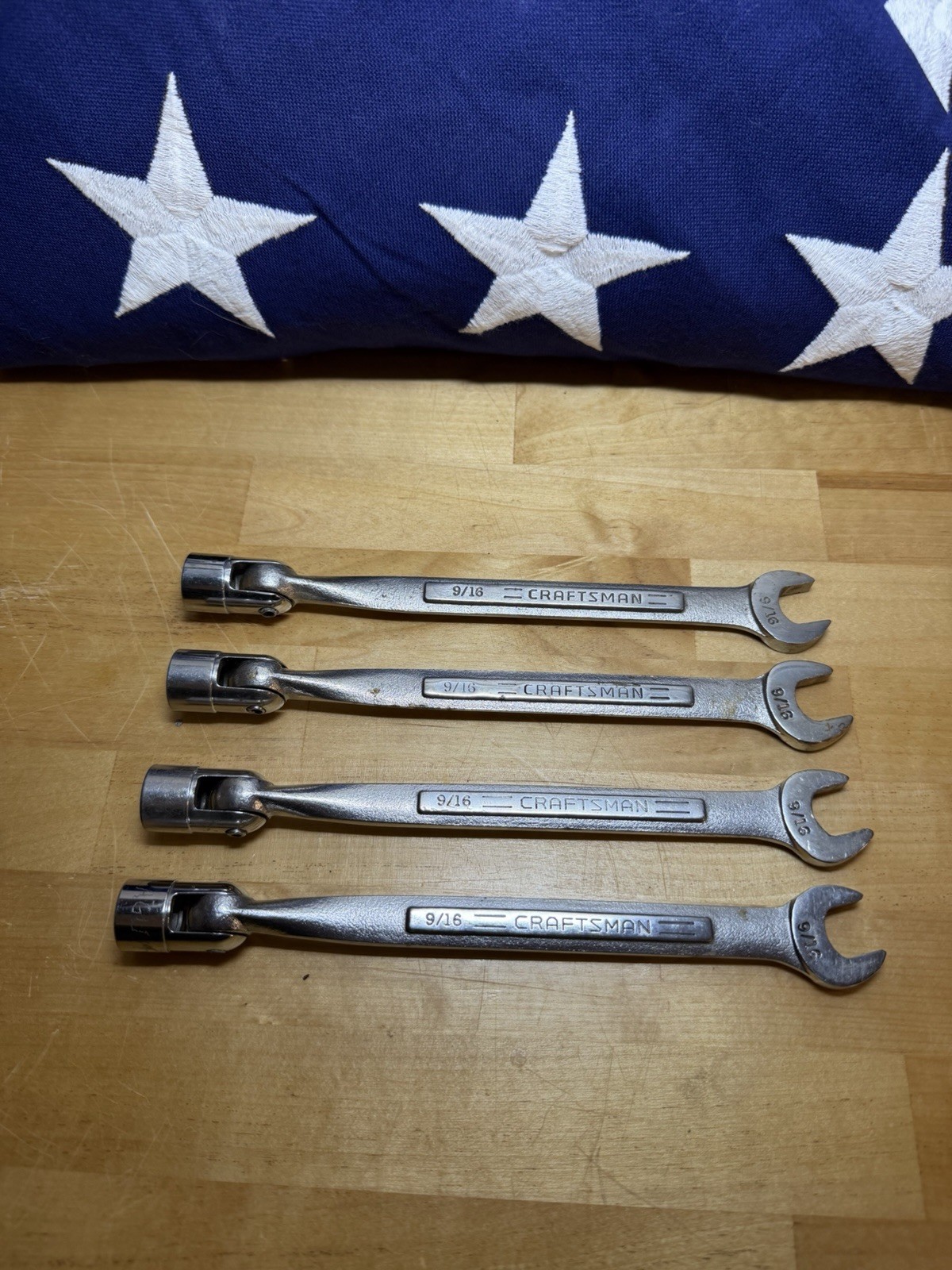 Craftsman USA Flex-Socket 9/16 Combination Wrenches (Saltus Style)