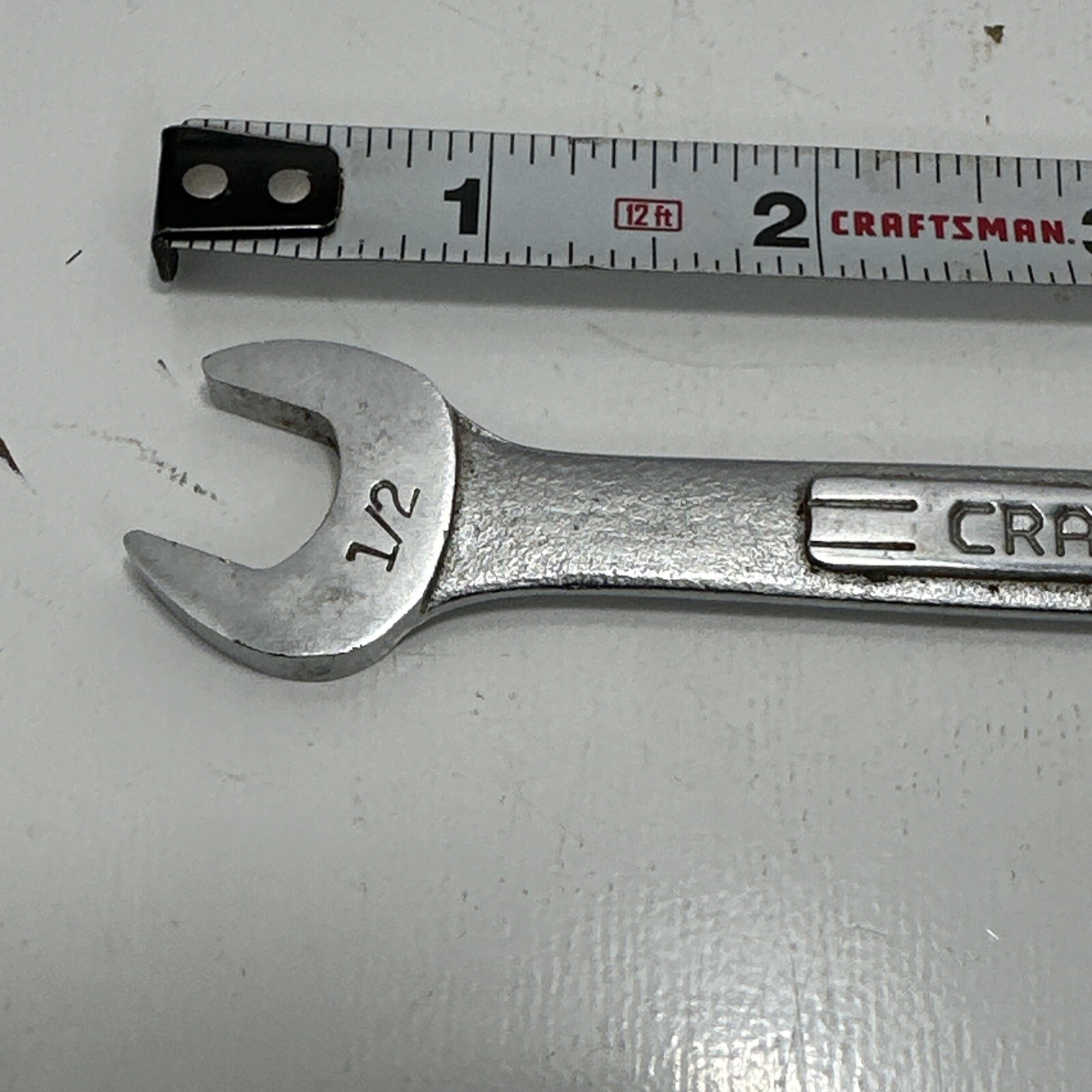 Craftsman -VV- Series 44579 1/2″-9/16″ in Double Open End Wrench USA EUC