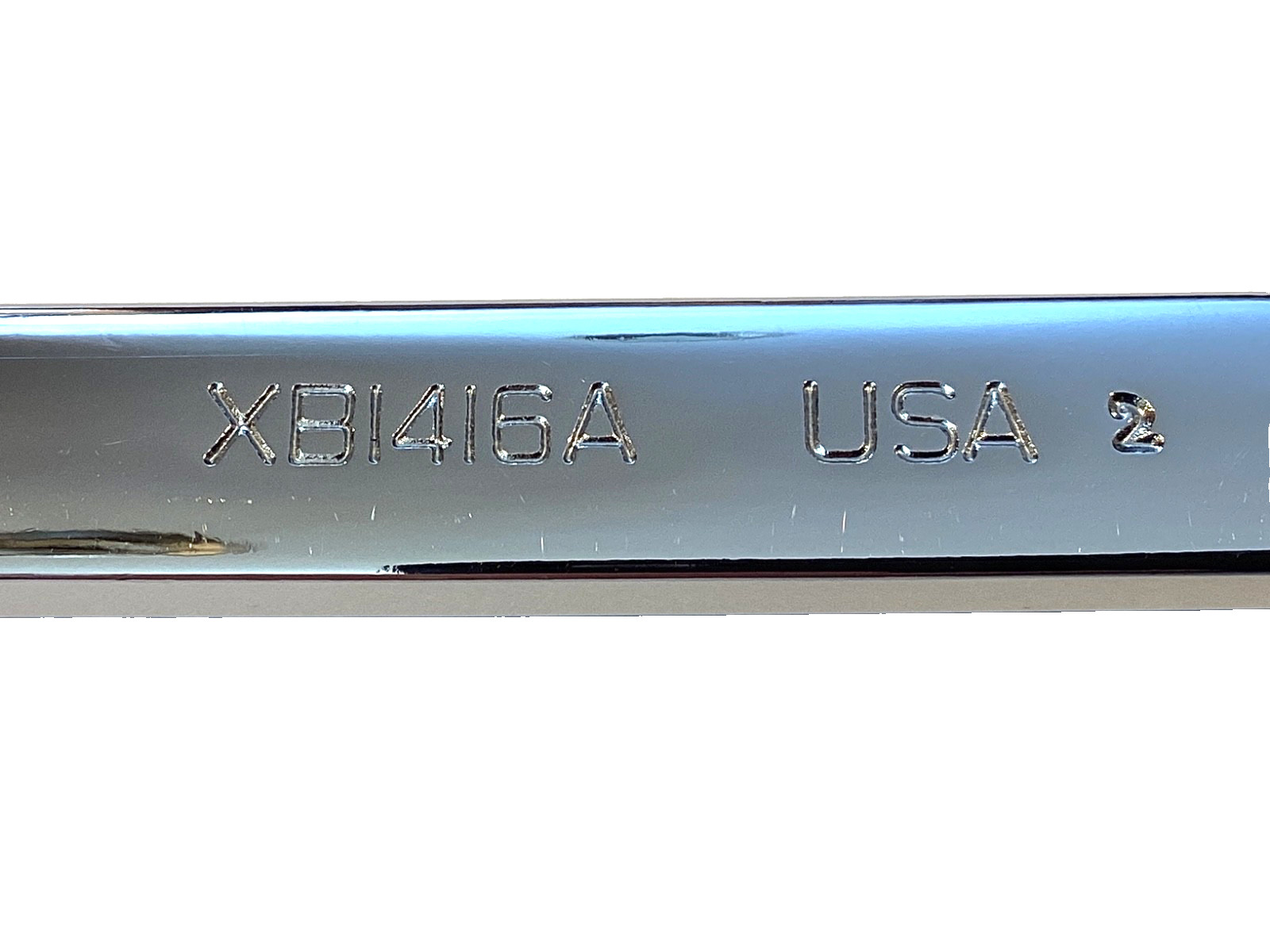 Snap On Tools 7/16” x 1/2” 12 Point SAE 10° Offset Chrome Box Wrench XB1416A NEW