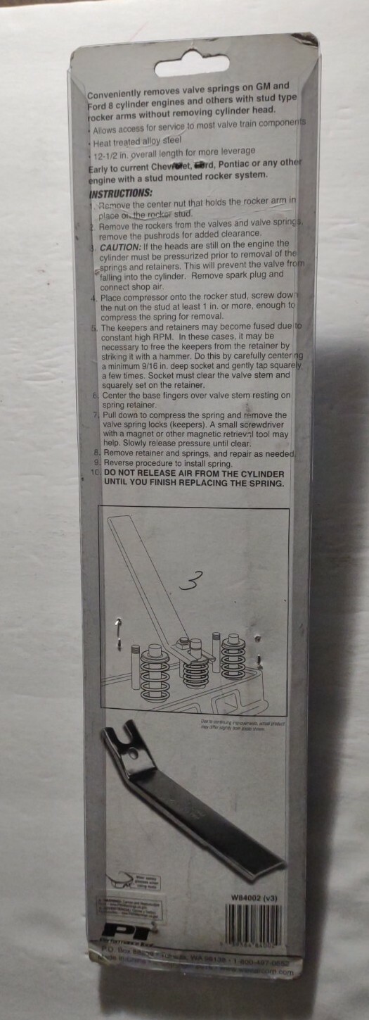 Performance Tool Valve Spring Compressor Tool W84002 BRAND NEW