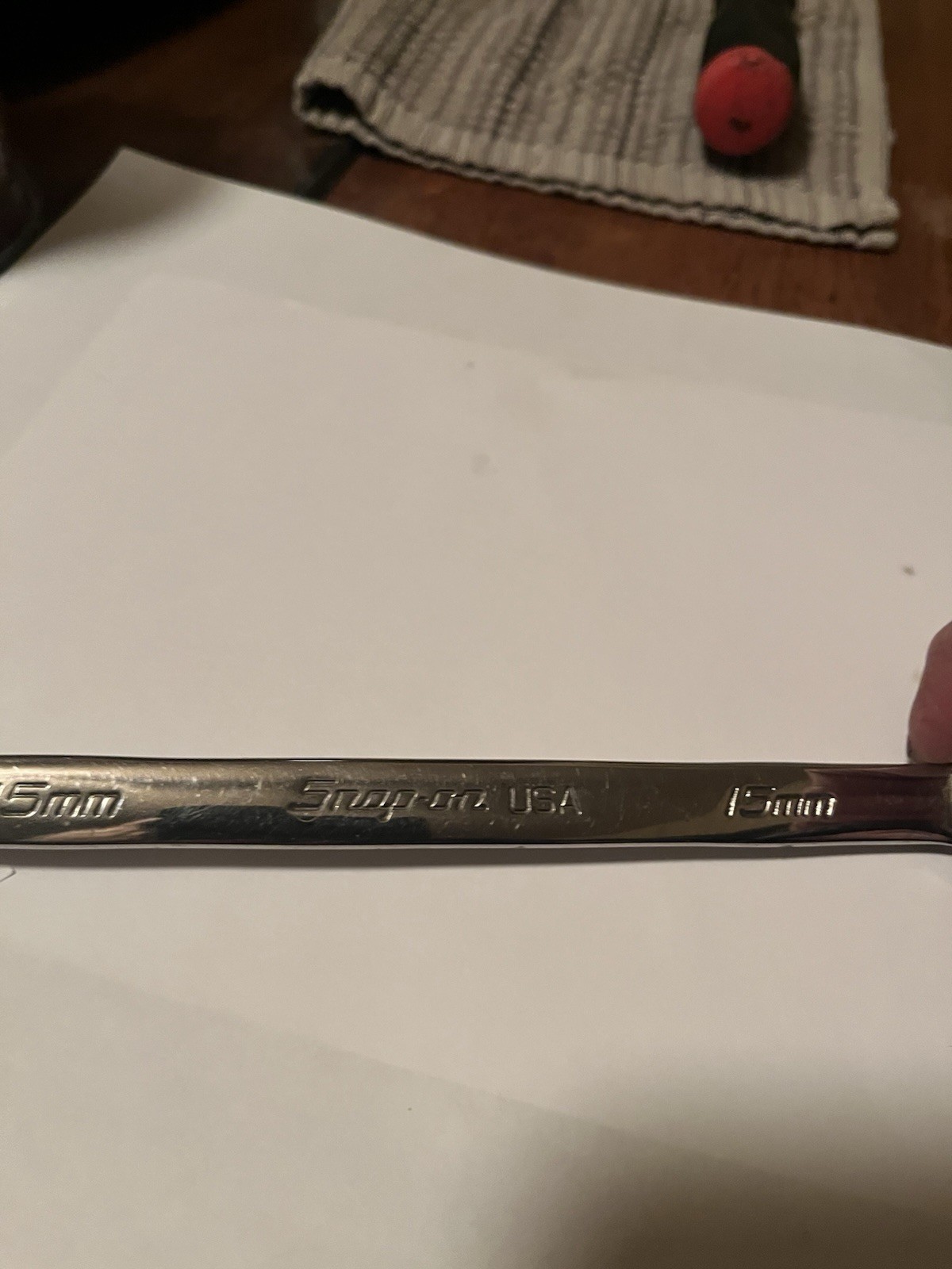 Snap On 15mm Open End 12Point Combination Wtench Part#SOEXM15 VGC