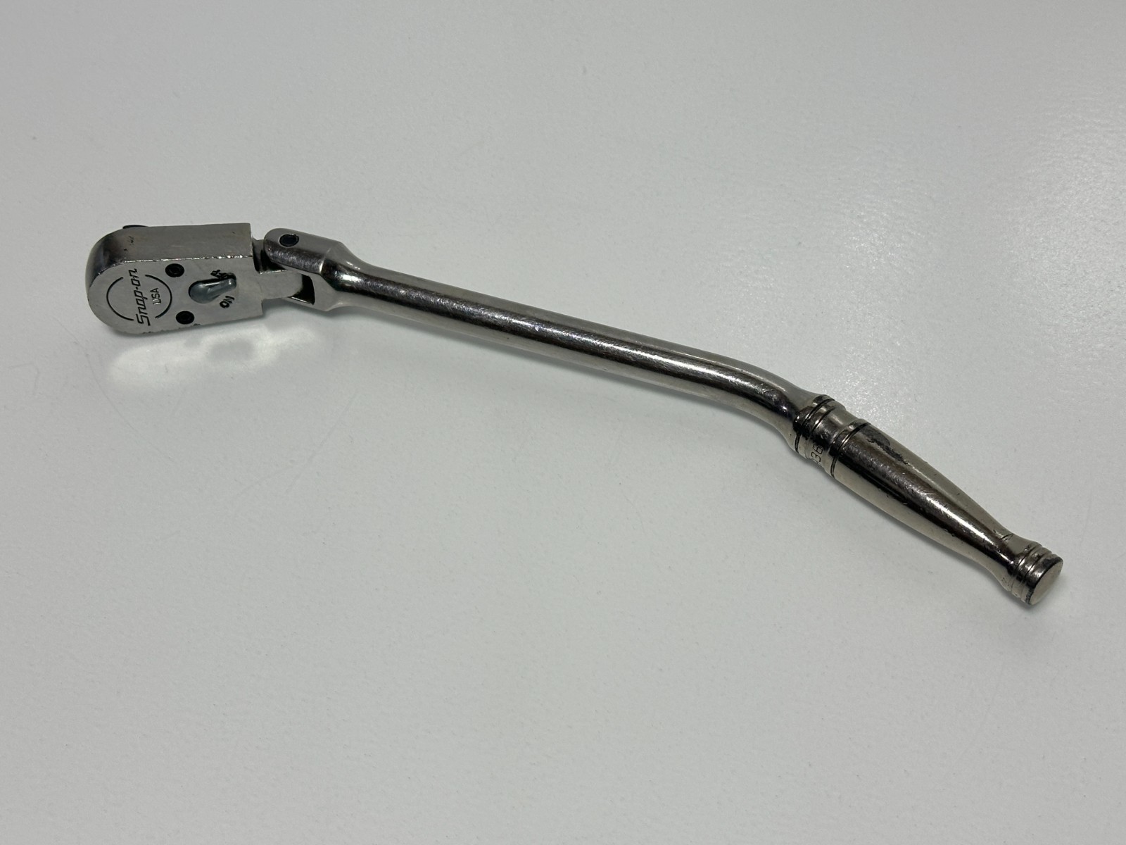 🇺🇸 Snap-on Tools USA FBF936 3/8” Drive Bent OffsetHandle Flex-Head Ratchet