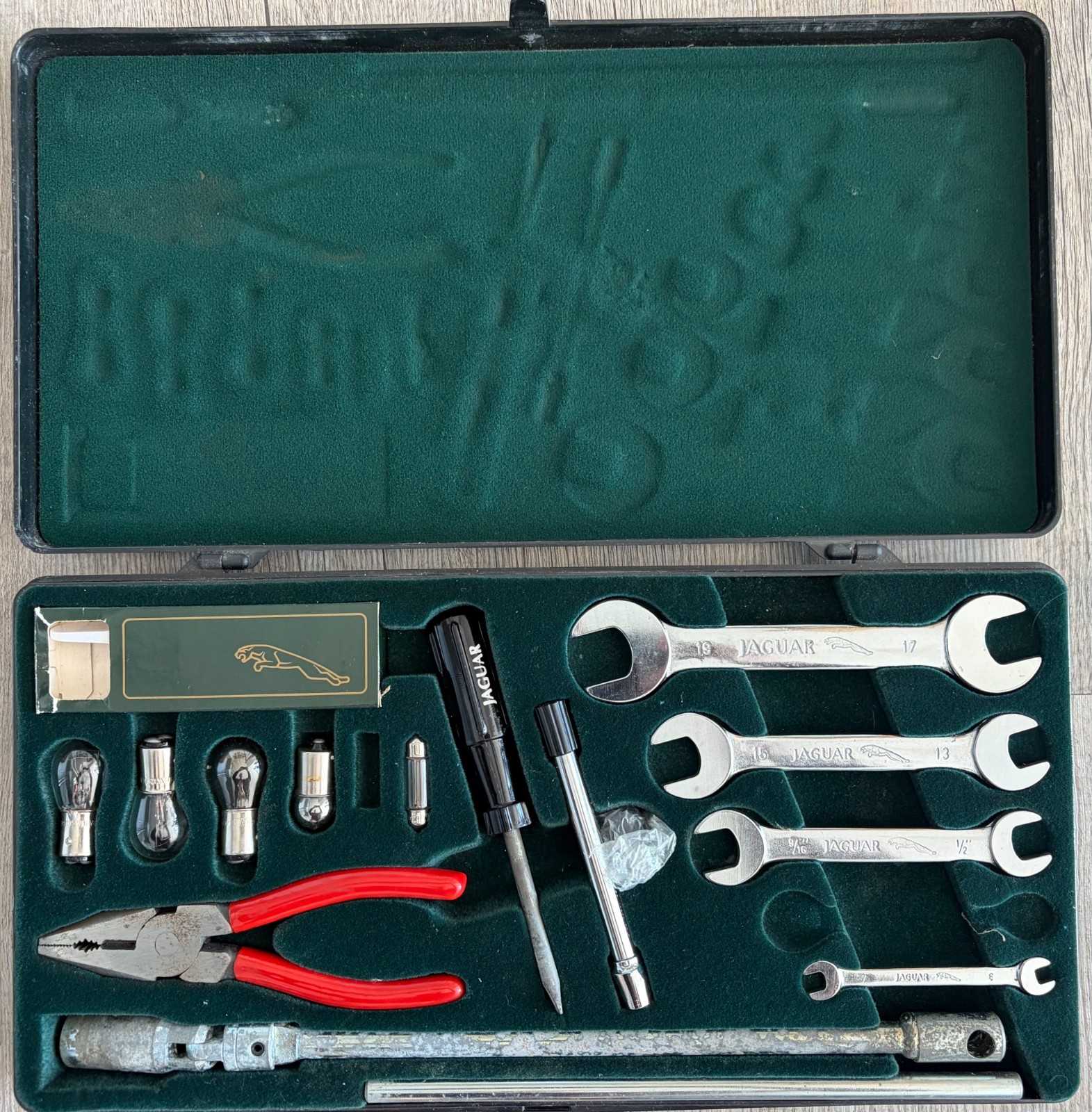 Jaguar Classic Car Tool Kit In Original Case Incomplete