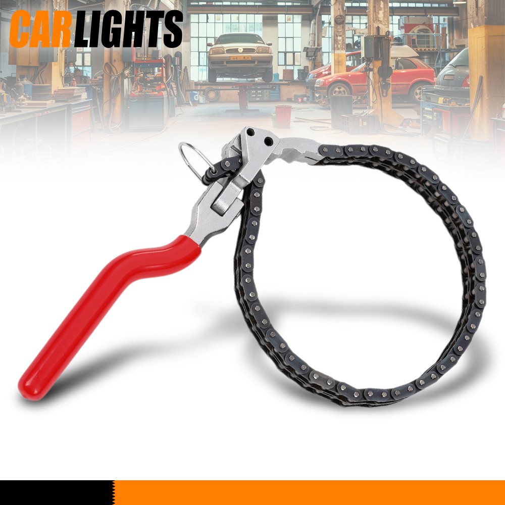 Fittings 60-160mm Heavy-Duty Ratcheting Chain Wrench Oil Filter Change Pipe
