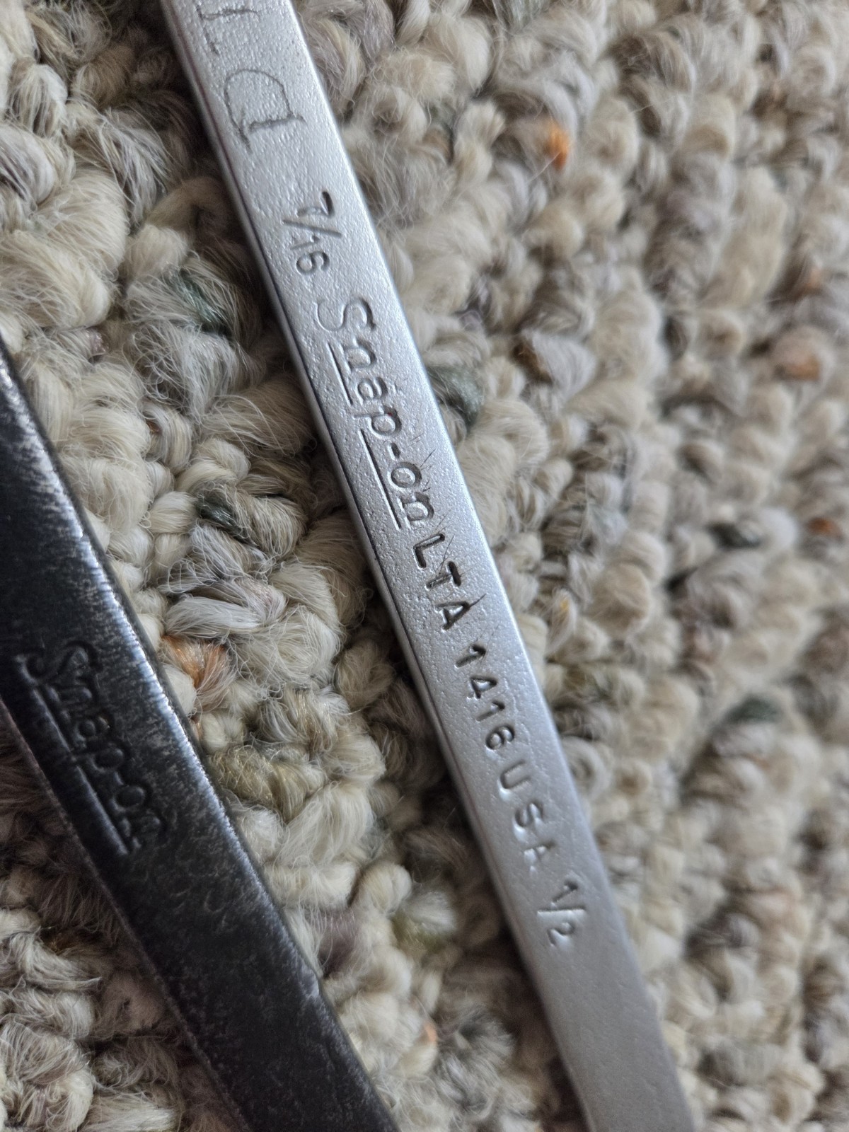 Vintage Snap-On Wrench Lot of 2 Wrenches 1/2″ 7/16″ SAE LTA 1416