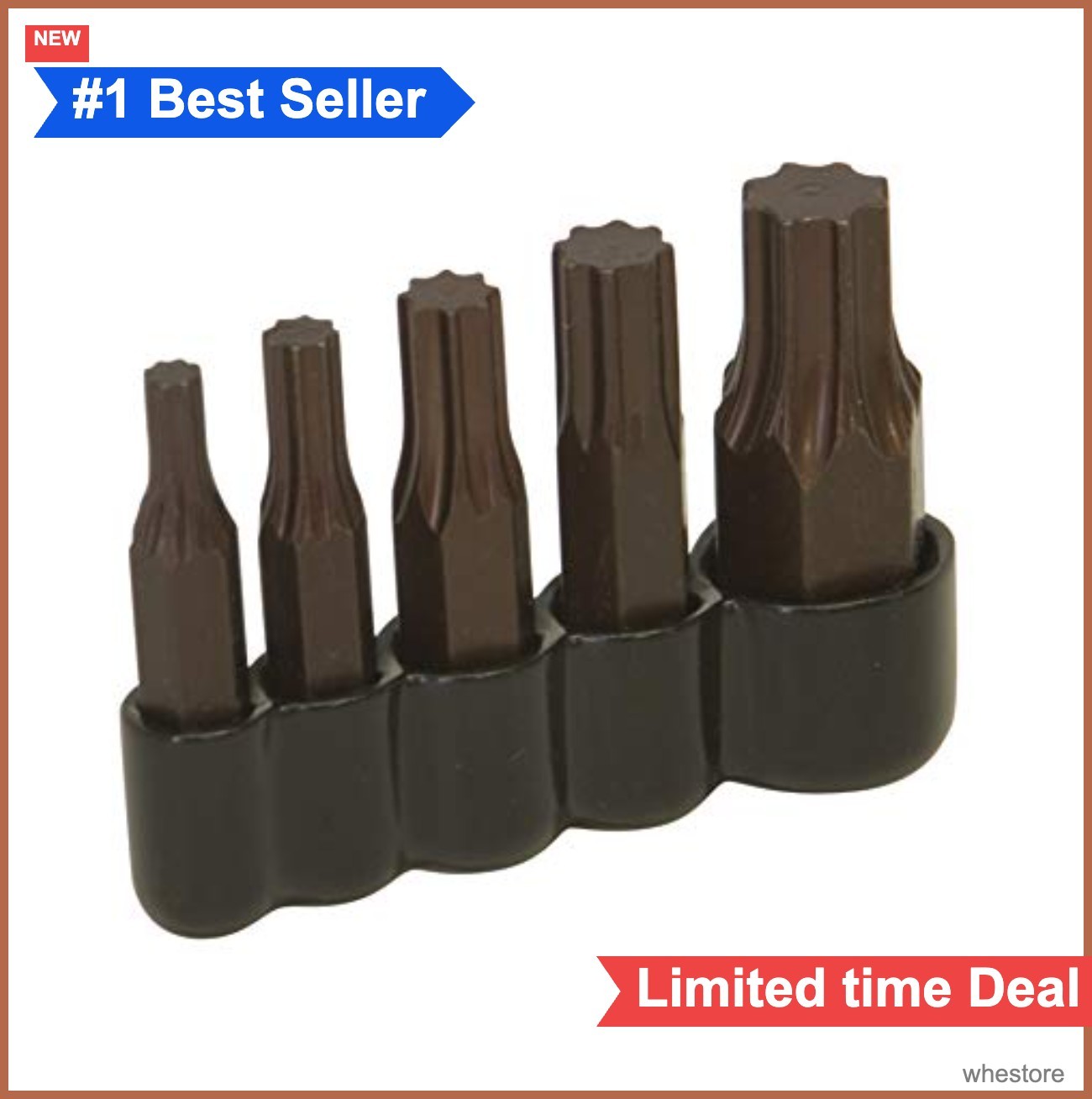 5 Piece Bolt Extractor Set Broken Screw Remover Tool Left Right Threads