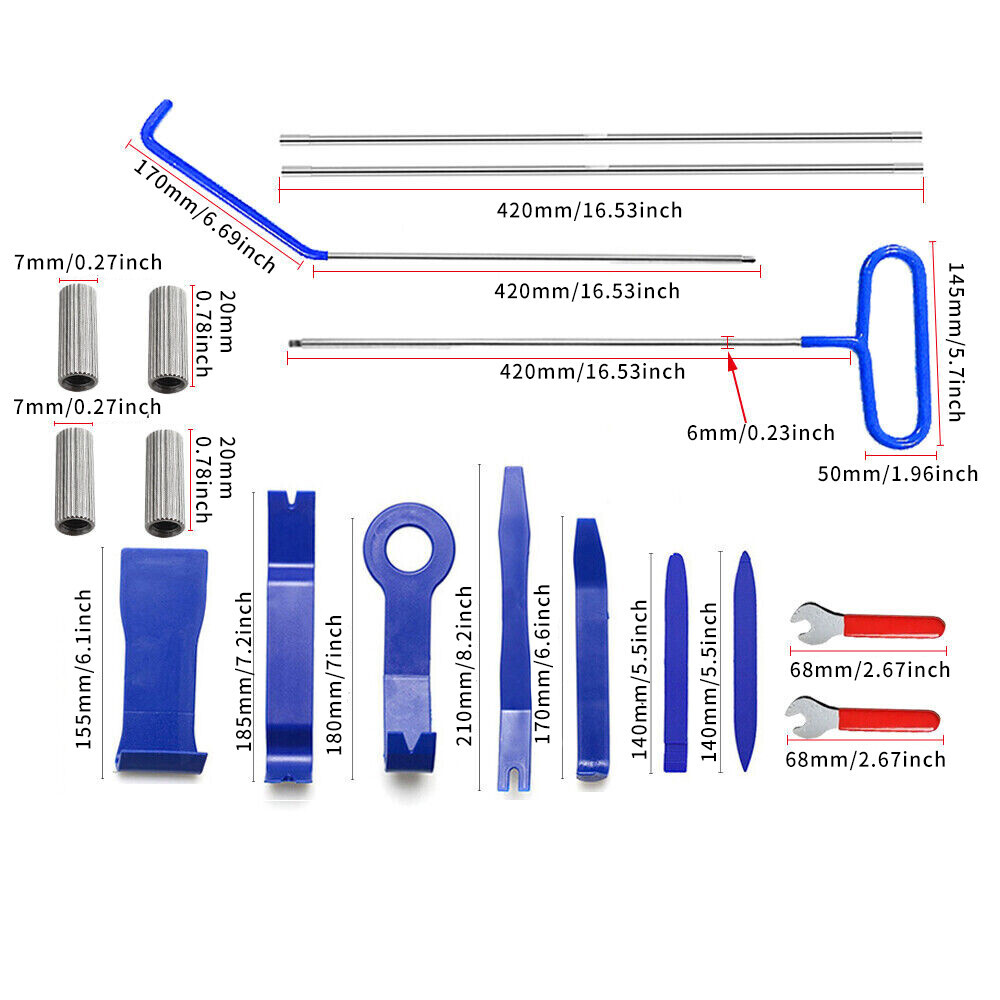 Emergency Auto Tool Car Window Door Lock Unlock Out Repair Tool Kits US STOCK