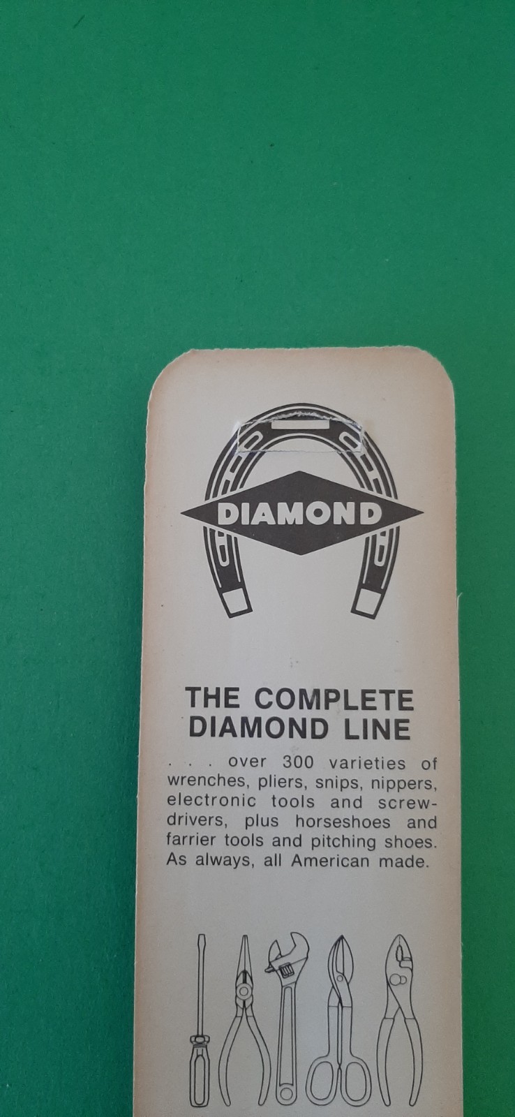 NOS Diamond Horseshoe 5″ Regular Nose w/ Cutter Slip Joint Pliers K15 K15H 4B
