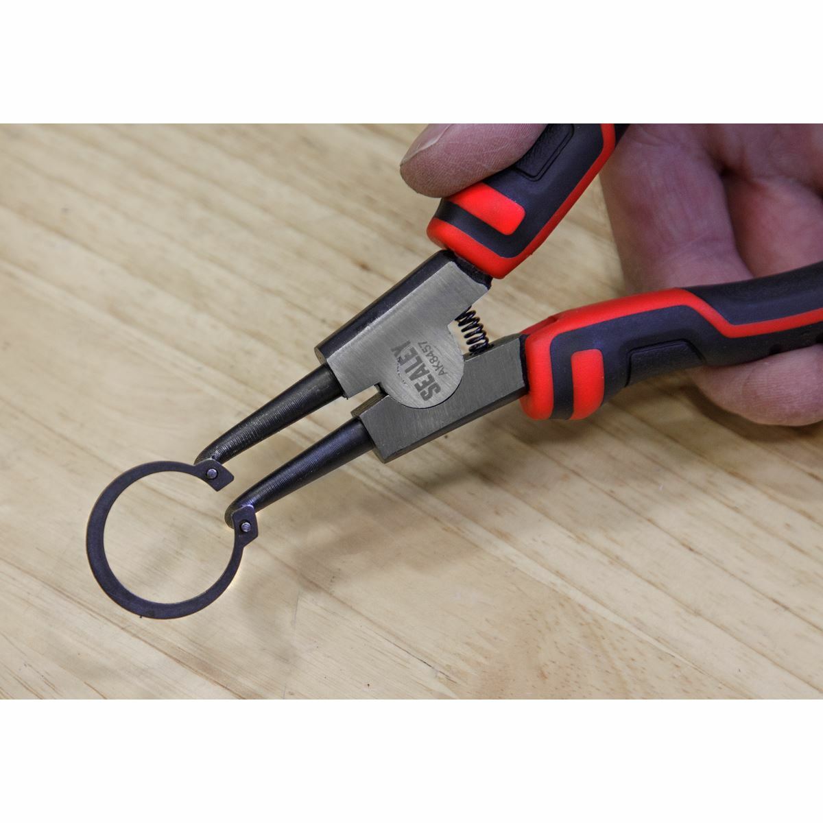 Sealey Circlip Pliers Set 180mm 4pc Internal External Snap Ring Plier Premier
