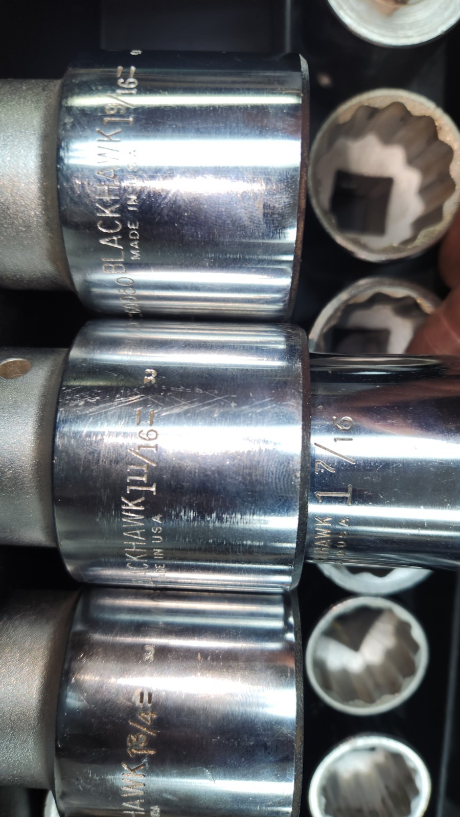 3/4 Blackhawk Ratchet Socket Extension Adapter Set Bonney Snapon Tools Chrome
