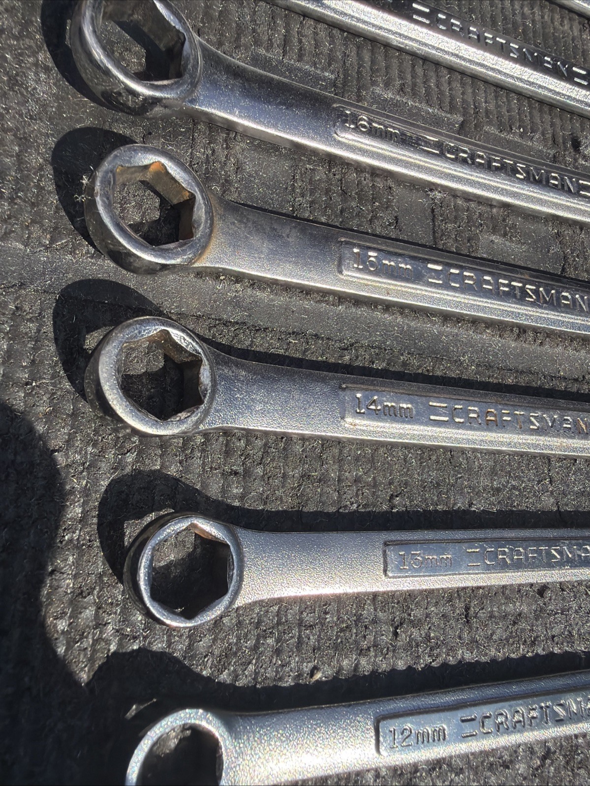 10pc Sears Craftsman USA 6 Point Metric Combination Wrench Set 9-18mm Many New