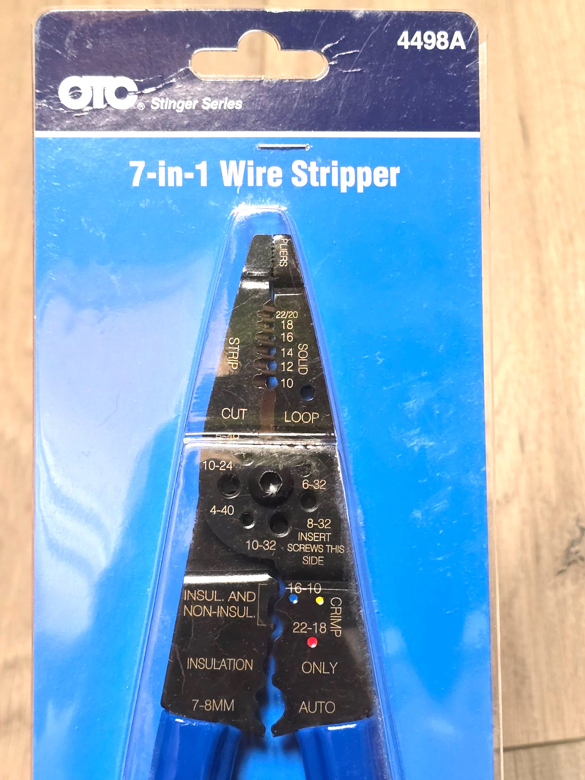 OTC Tools 4498A, 7-in-1 Professional Wire Stripper, Cutter, Crimper Pliers