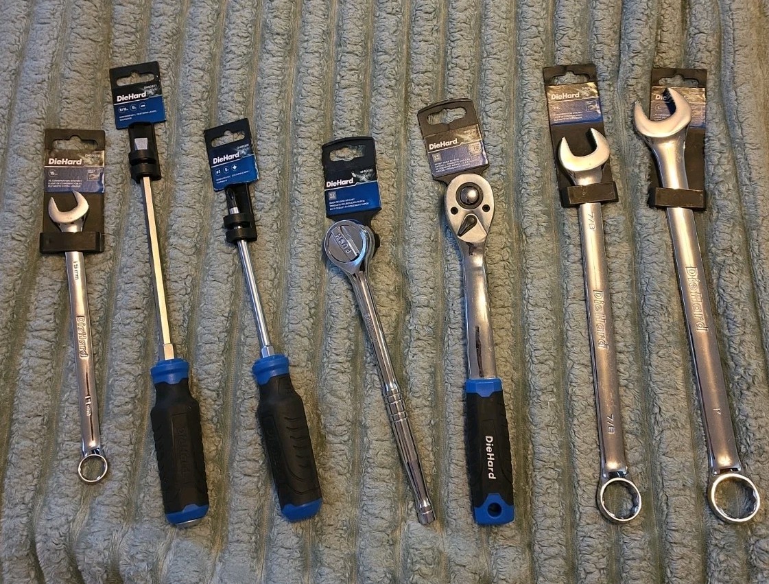 DieHard Tool Lot Of 7 Wrench Screw Driver Ratchet