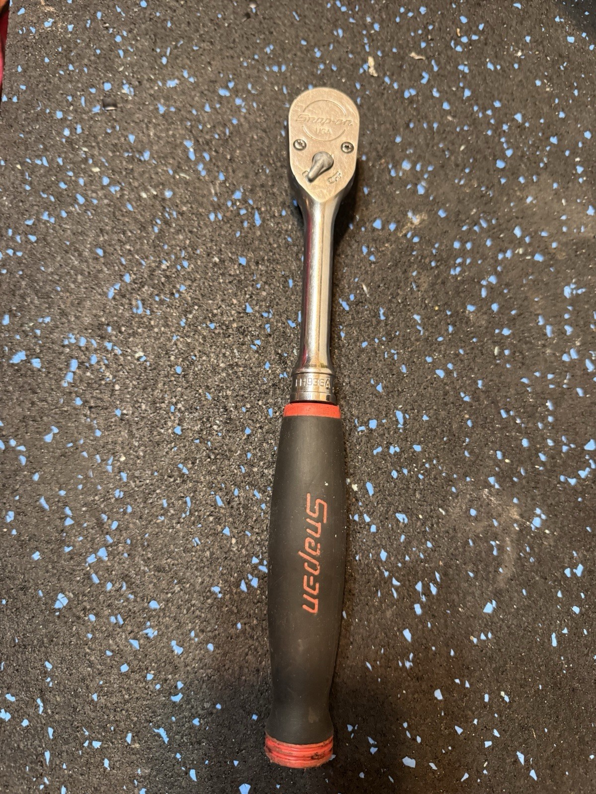 Snap On FH936A 3/8″ Ratchet With Red Soft Grip Handle Free Shipping
