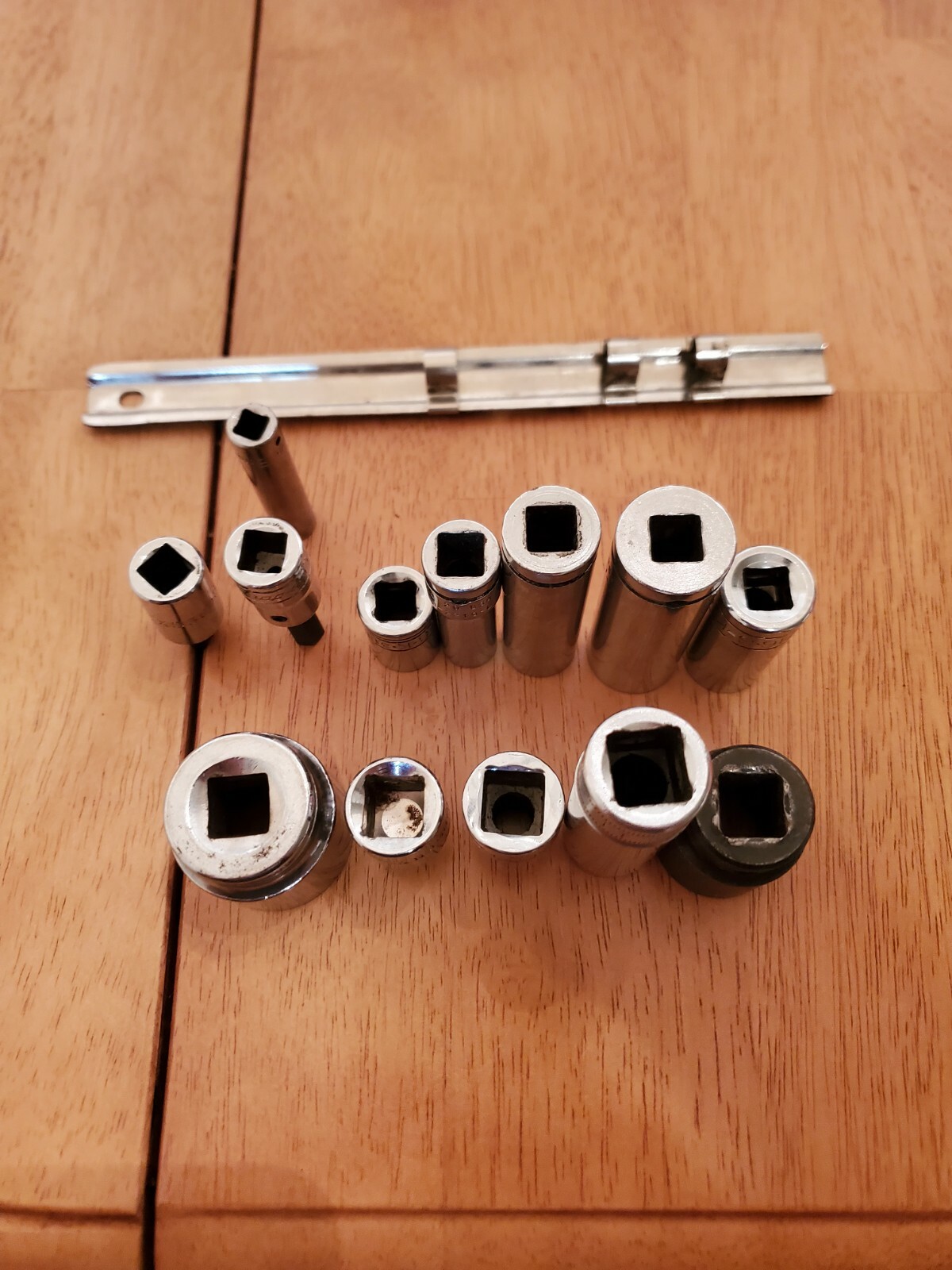 Snap On Mac Matco Cornwell S.K Chrome Vanadium Misc Sockets Lot Of 13