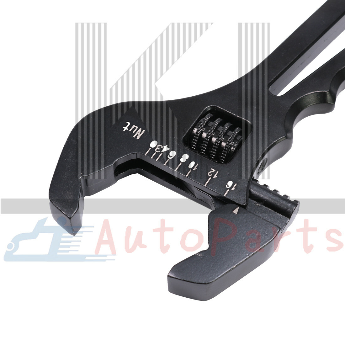 Black Aluminum 3AN-16AN Adjustable Wrench For Hose End Fitting Tool Spanner