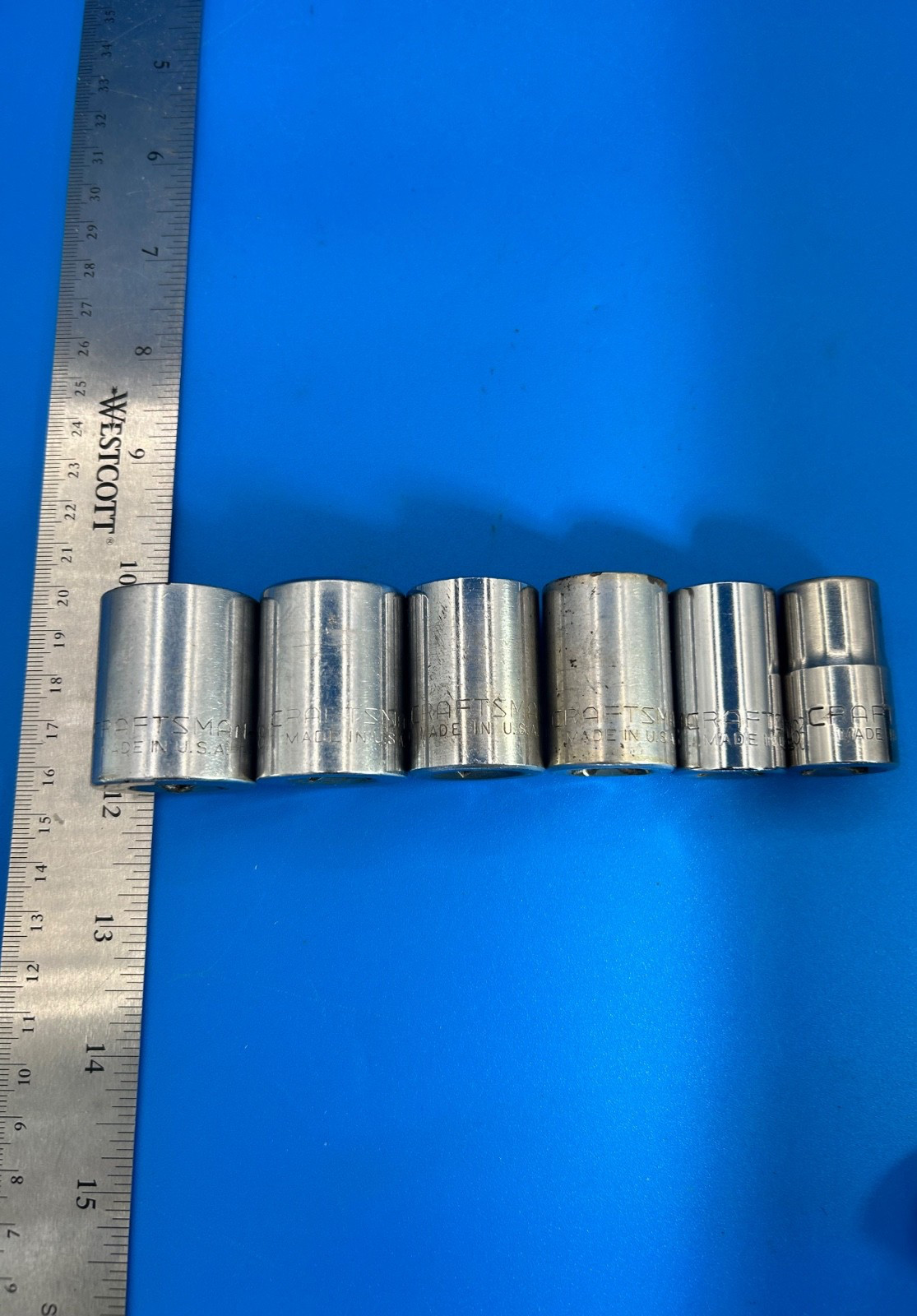 Craftsman Socket Set 1/2” Drive 9/16” to 15/16” 6 Pieces T-5-6