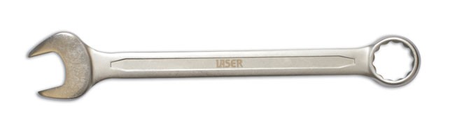 LASER 3067 Ring-/Open End Spanner 19mm Spanner Size Chrome Vanadium Steel