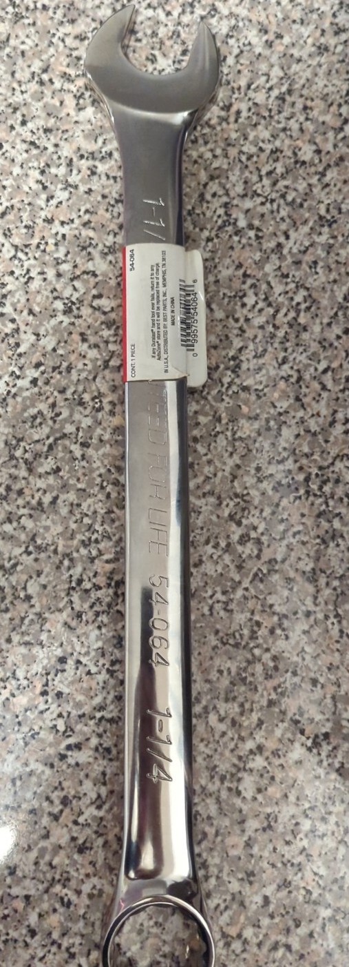 79-115 Duralast 1-1/4″ Combination Wrench 12 Point Box Green Dot Model