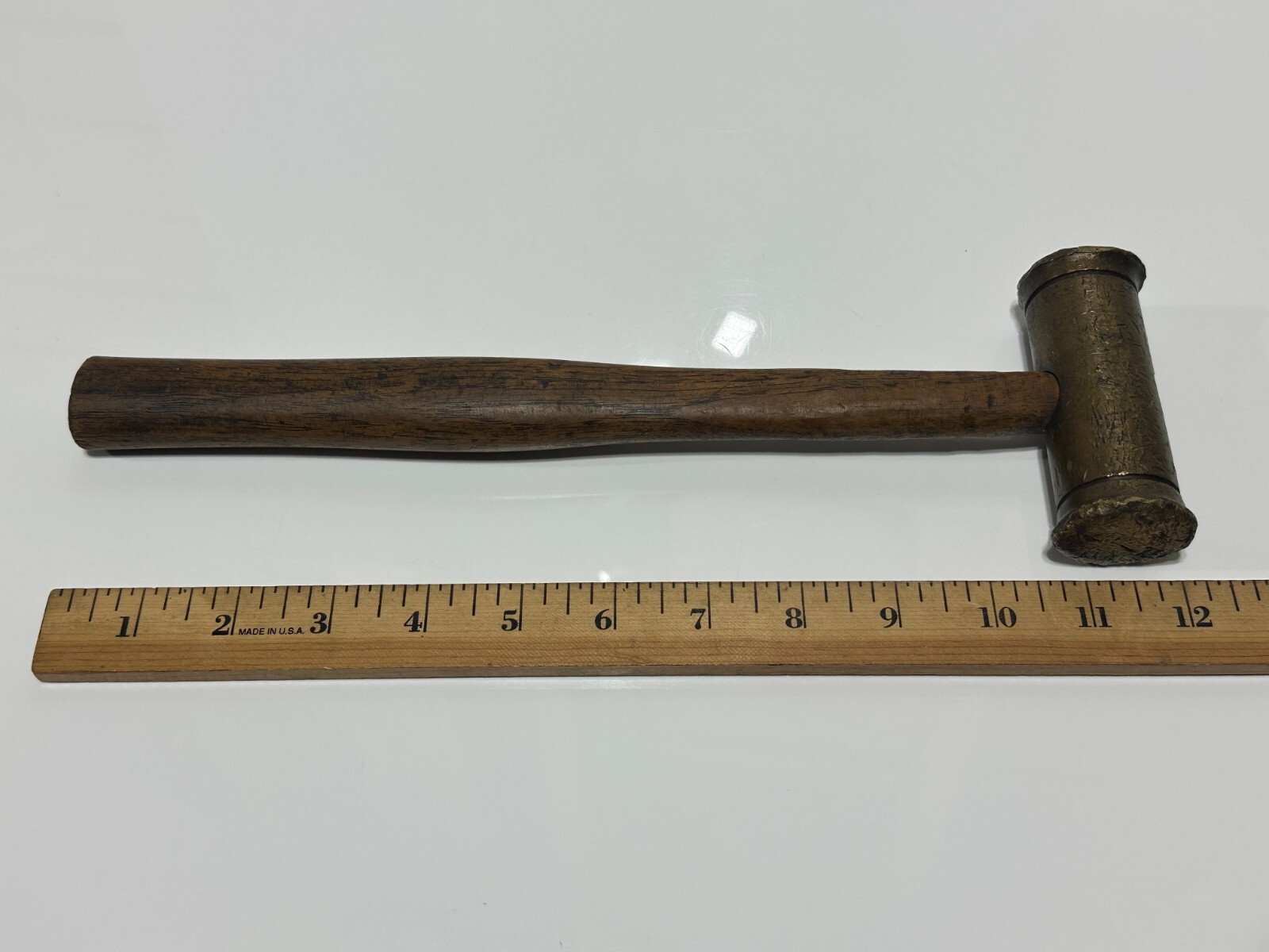 Snap-On Tools USA BH24 Brass Hammer – Double Sided – Wood Hickory Handle
