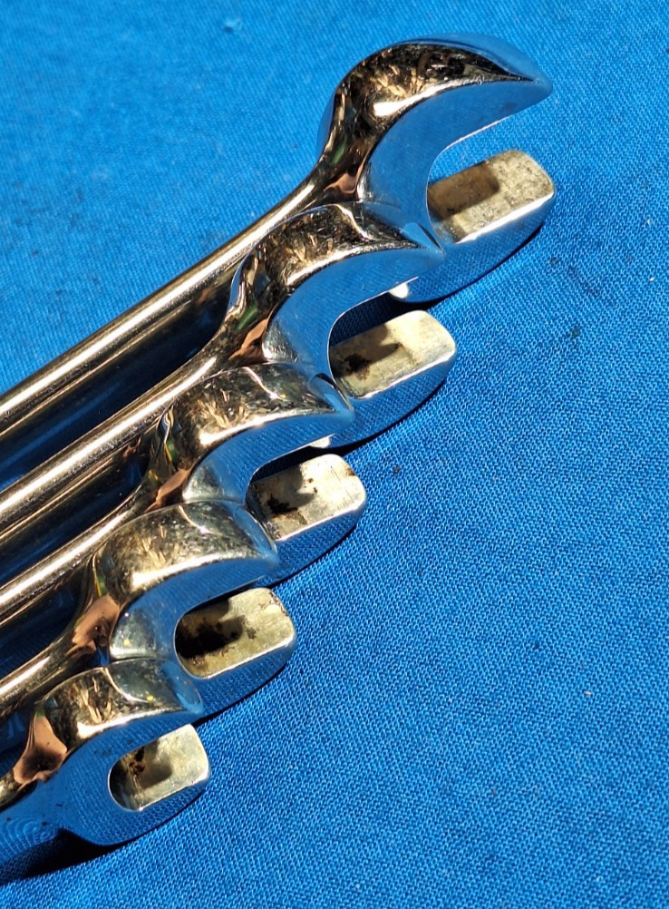 Snap-On RXSM605 5 piece METRIC open end flare nut wrench set 10mm-14mm w/Tray