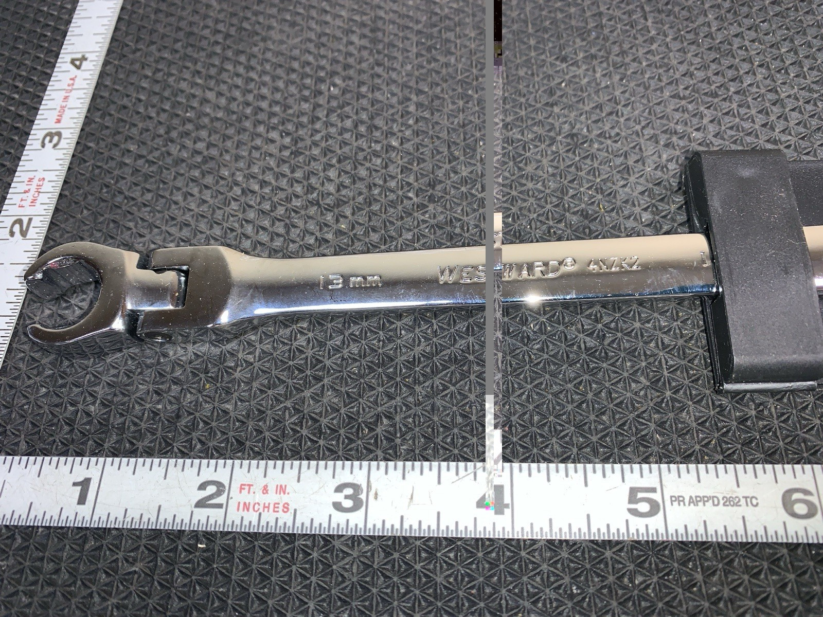 WESTWARD 13mm, 14mm, Flare Nut Wrench, Metric flex head 6Pt 4NZK2A
