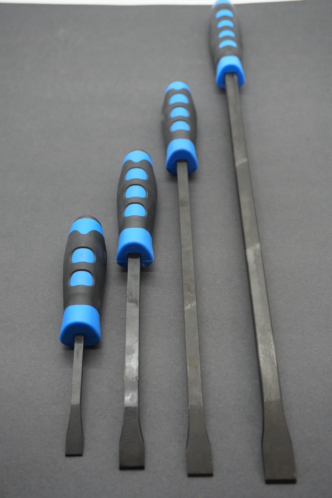 Matco Tools Pry Bar Set 4- Piece Curved Tip Strike Handle (Blue) PBSB4C No Tray
