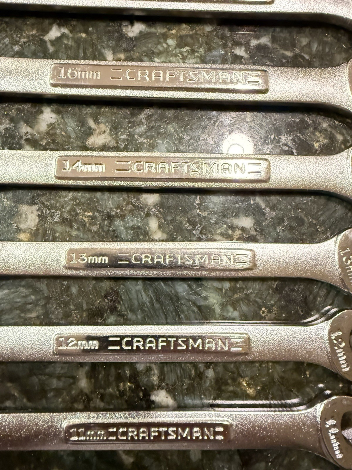 NOS CRAFTSMAN 12pt METRIC Combination Wrench Set 6mm-18 NO Skips (13 pieces) USA