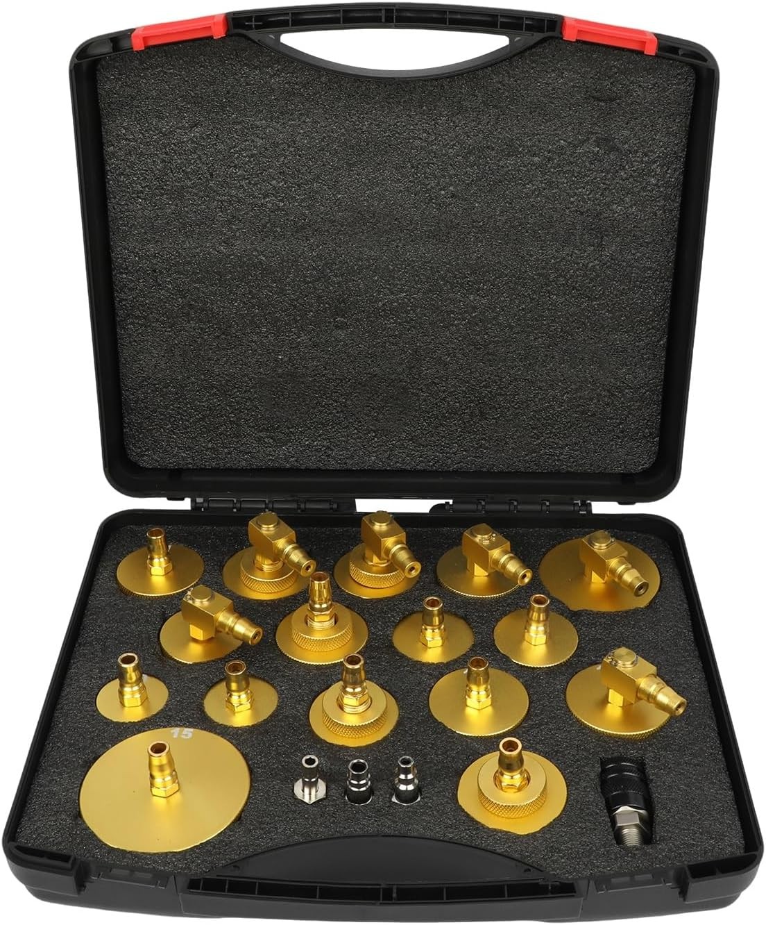 Master Cylinder Bleeder Adapter Kit Cap Brake Fluid Bleeding Fit For Toyota Ford
