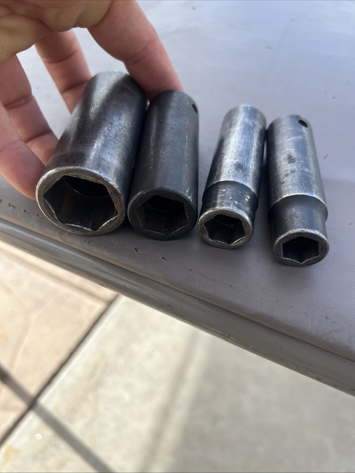 SNAP ON 1/2″ Drive Deep Impact Socket LOT Set 7pc SIM380-SIM160 model