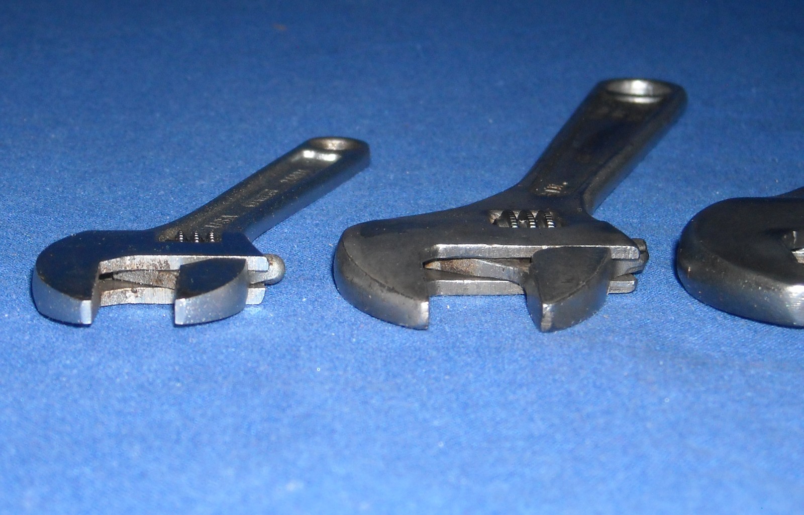Vintage Crescent J.H. Williams Allen Adjustable Wrench Set 4, 6, 8, 10 & 12 inch