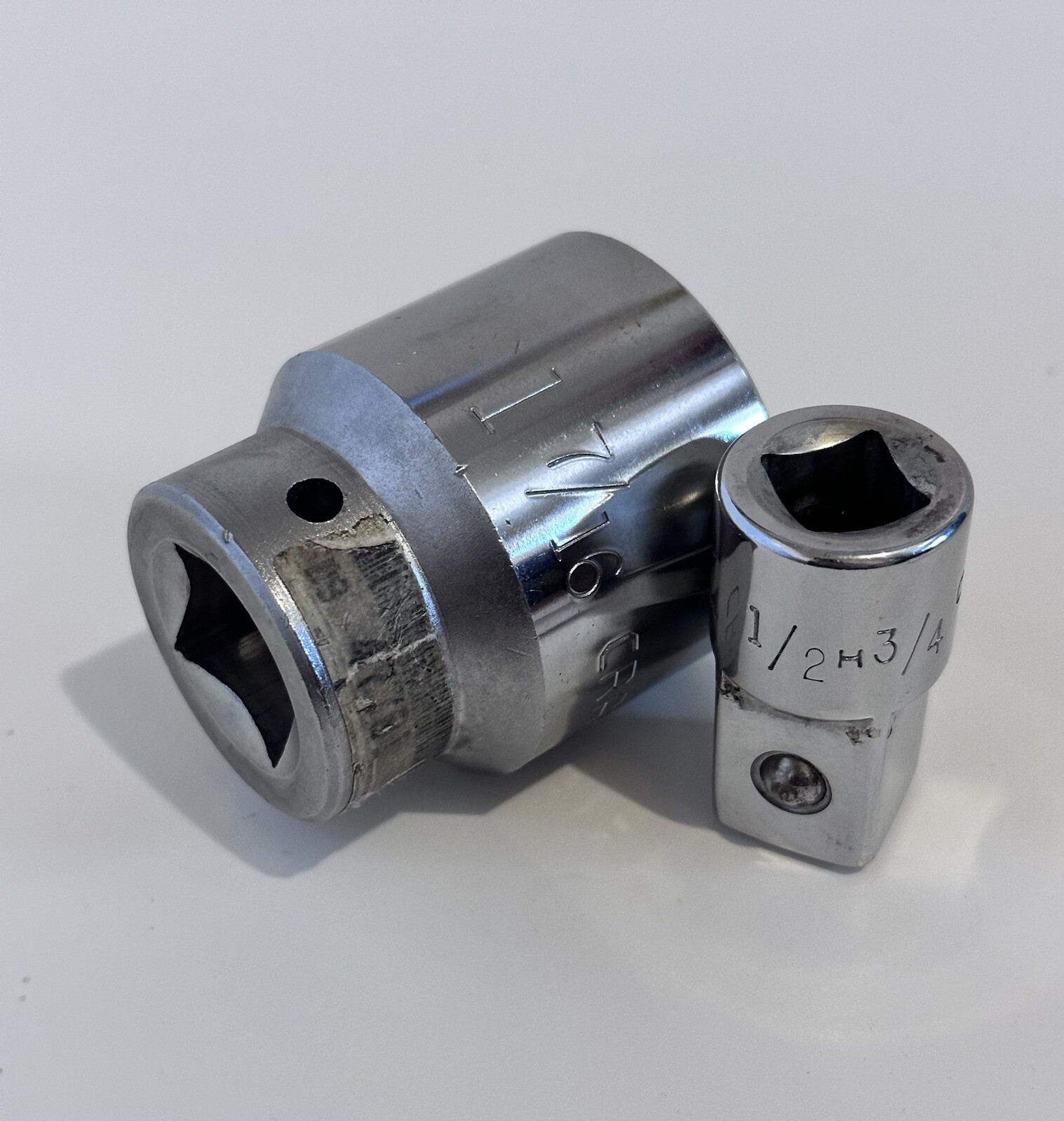 CRAFTSMAN 3/4″ DRIVE 12Pt 1 7/16″ Shallow Socket G47781 & 3/4to1/2 Adapter 4271