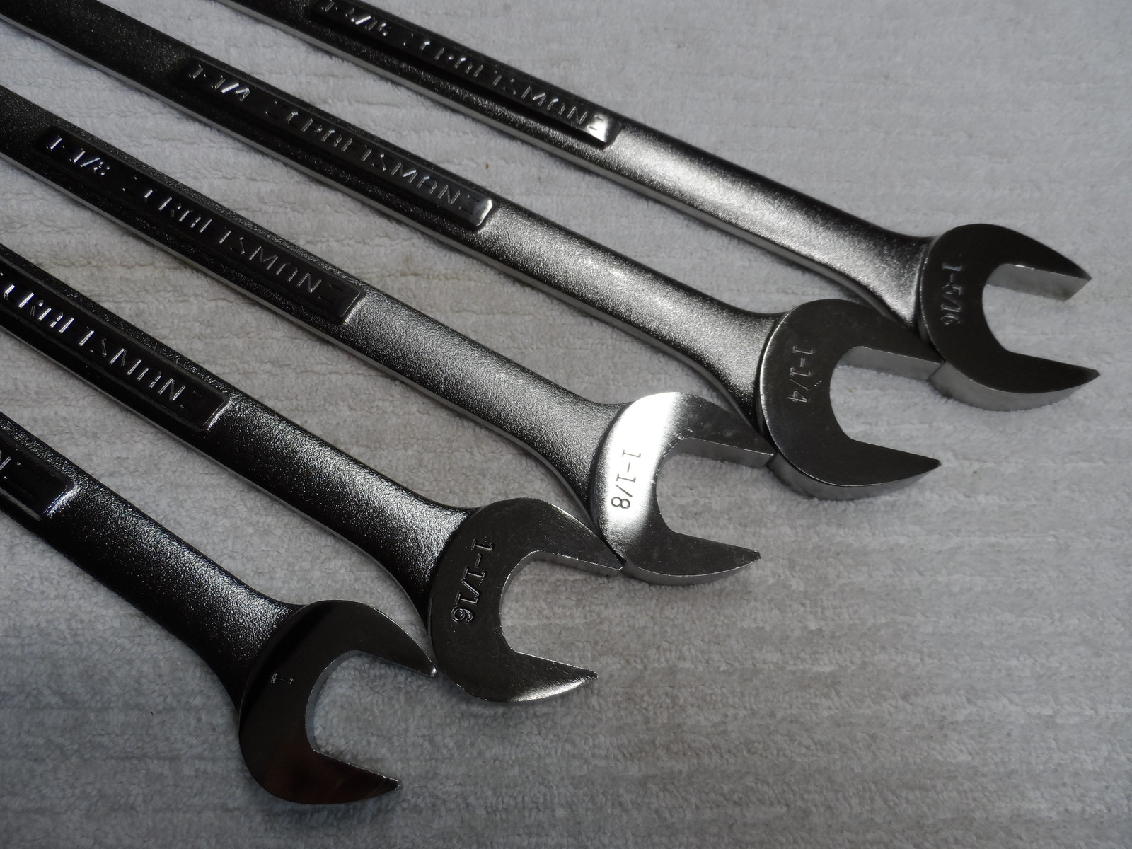 Craftsman SAE Combination Wrench Set, USA NOS, 12 pt, 1″ to 1-5/16″ – 5 pcs
