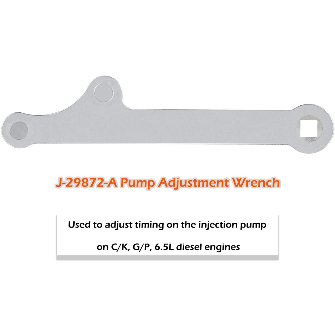 J-29872-A Injection Pump Wrench Tool 6083 For GM C/K G/P 6.2L 6.5L Diesel Engine
