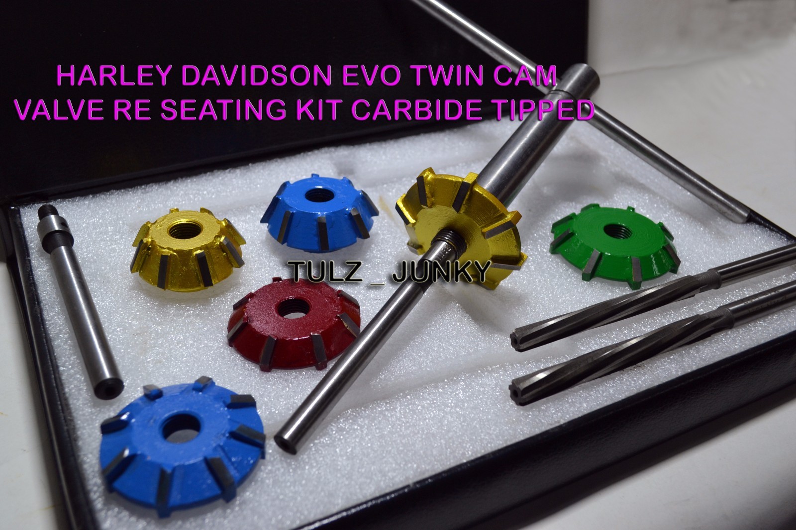 HARLEY DAVIDSON EVO TWIN CAM 2009 ENGINE VALVE RE-SEATING KIT CARBIDE TIPPED