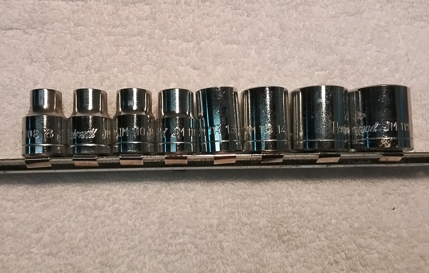 8PC HERBRAND 3/8″ DRIVE SOCKET SET 12PT METRIC USA 🇺🇸