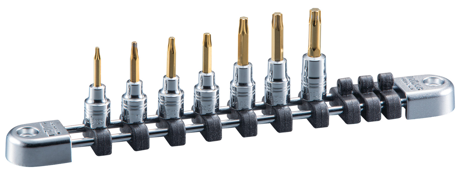 Nepros NTQ4T07, 1/4″sq. T-Type Torx Bit Socket Set (7pcs.)