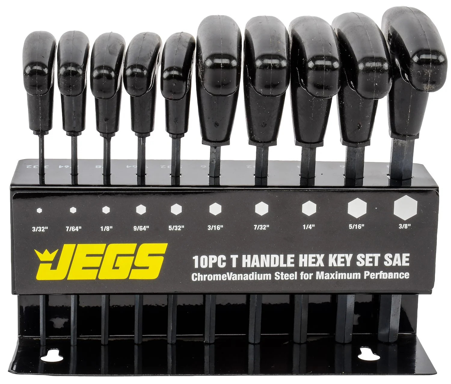 JEGS 80710 T-Handle Hex Key Set