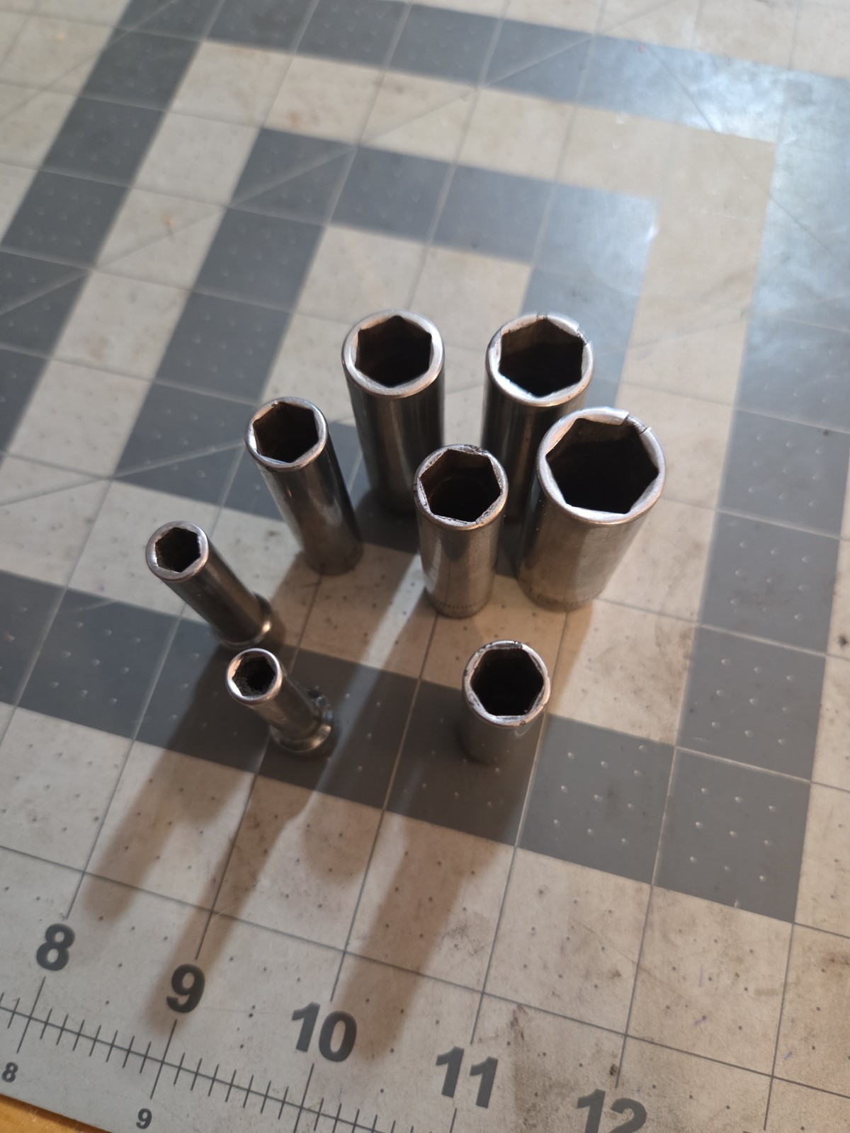 8 1/4 Drive 5 6PT Deep Sockets Matco & Snap On 5mm, 6mm, 8mm, 9mm, 10, 11,12,14