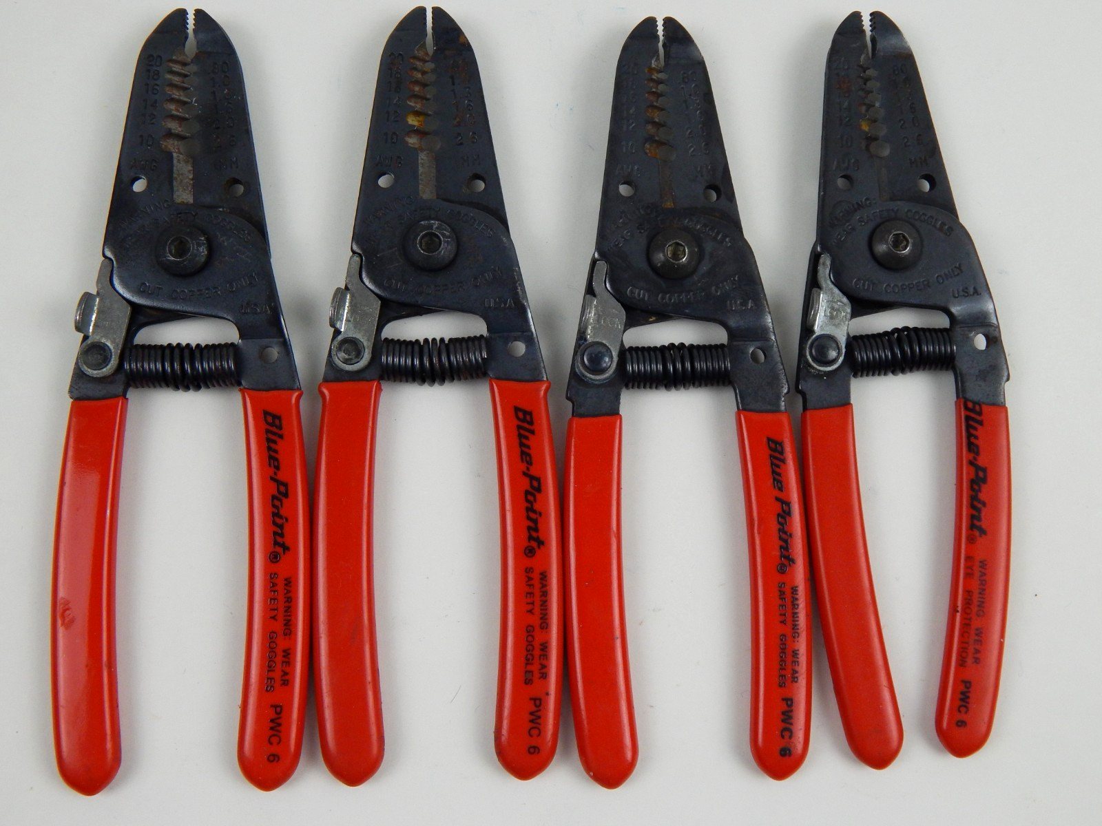 Blue-point by Snap-on Tools 6″ Wire Stripper Cutters PWC6 USA – 4 Available